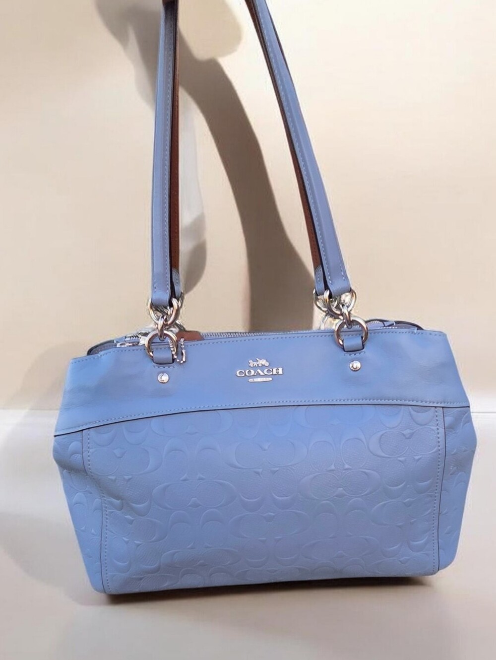 BROOKE CARRYALL IN SIGNATURE LEATHER (COACH)- LIKE NEW